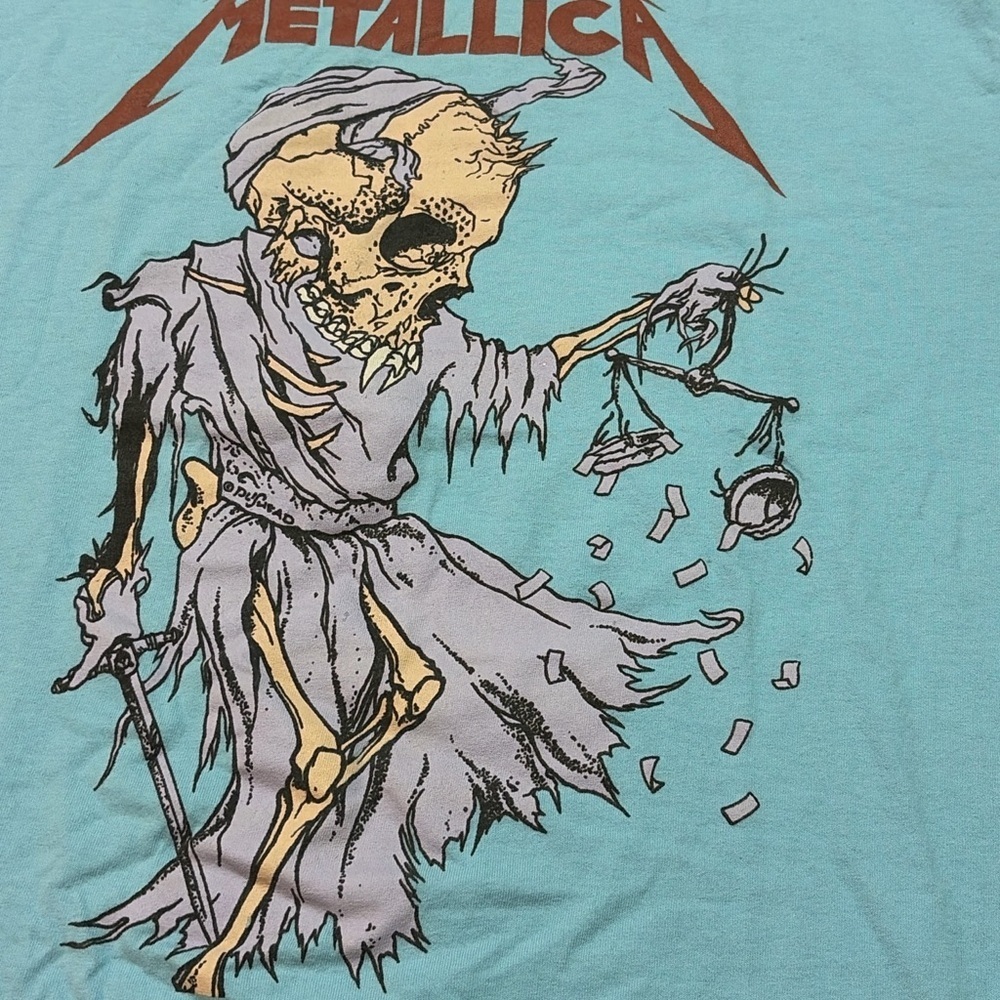 Metallica Aqua Graphic Band Tee (2023) XL 0461 - Picture 2 of 4